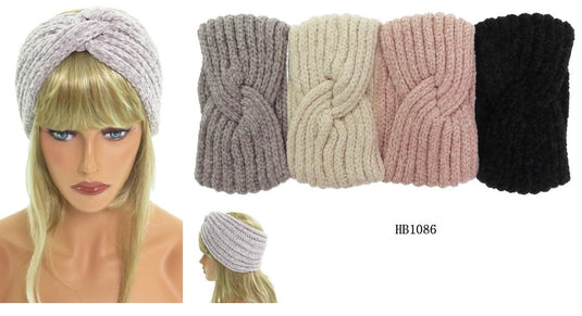 Hair- Winter Head Wrap HB1086 (12pc pack)