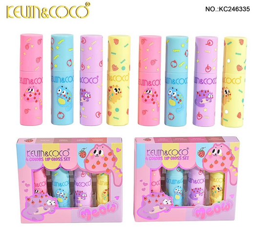 Lips- Kevin&Coco Lip Gloss Sets KC246335 (12pc display,$2.50 each)