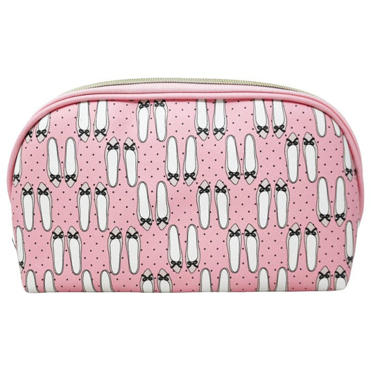 Novelties-Clementine & Jane Pink Ballerina Shoes Cosmetic Bag CJ-LDNB08-DOT ($4 each, 4pc bundle)