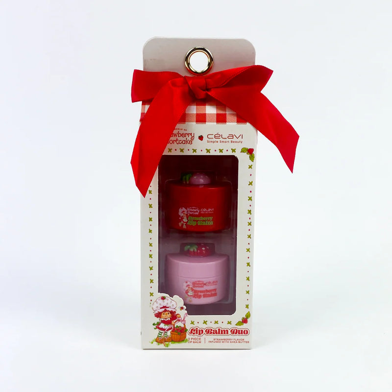 Load image into Gallery viewer, Lips-Celavi Strawberry Shortcake 2pc Lip Balm Set SS60097 ($3.25 each, 4pc bundle)
