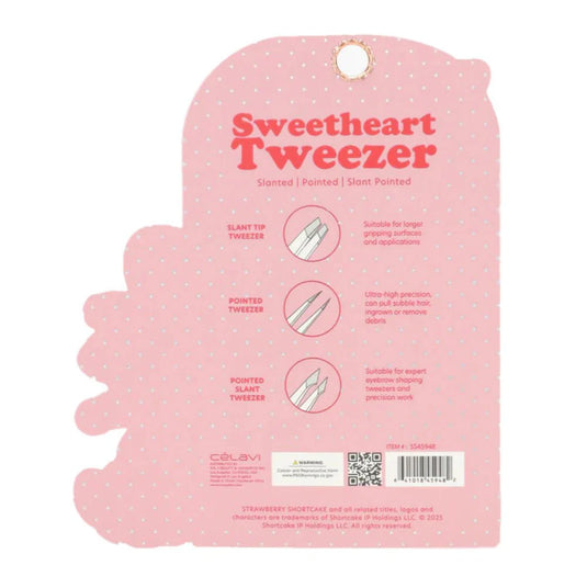 Eyebrow-Celavi Strawberry Shortcake Printed Tweezer Set SS45948 ($4 each, 4pcs bundle)