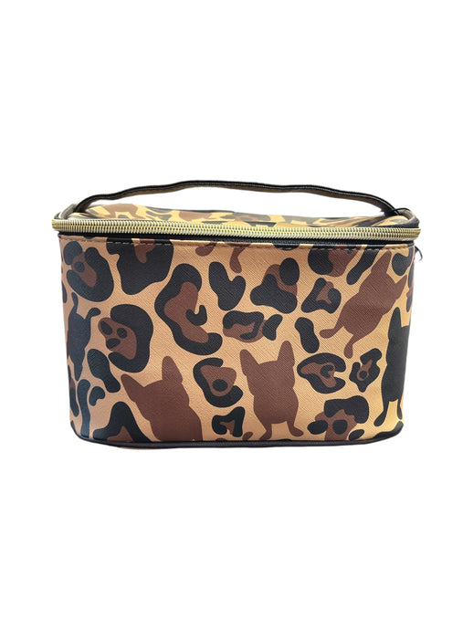 Novelties- FrenchBull Brown Camo Cosmetic Bag (3pc bundle,$6 each)