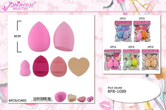 Novelties-Makeup Sponge Set BFB-1089 (12pc pack)