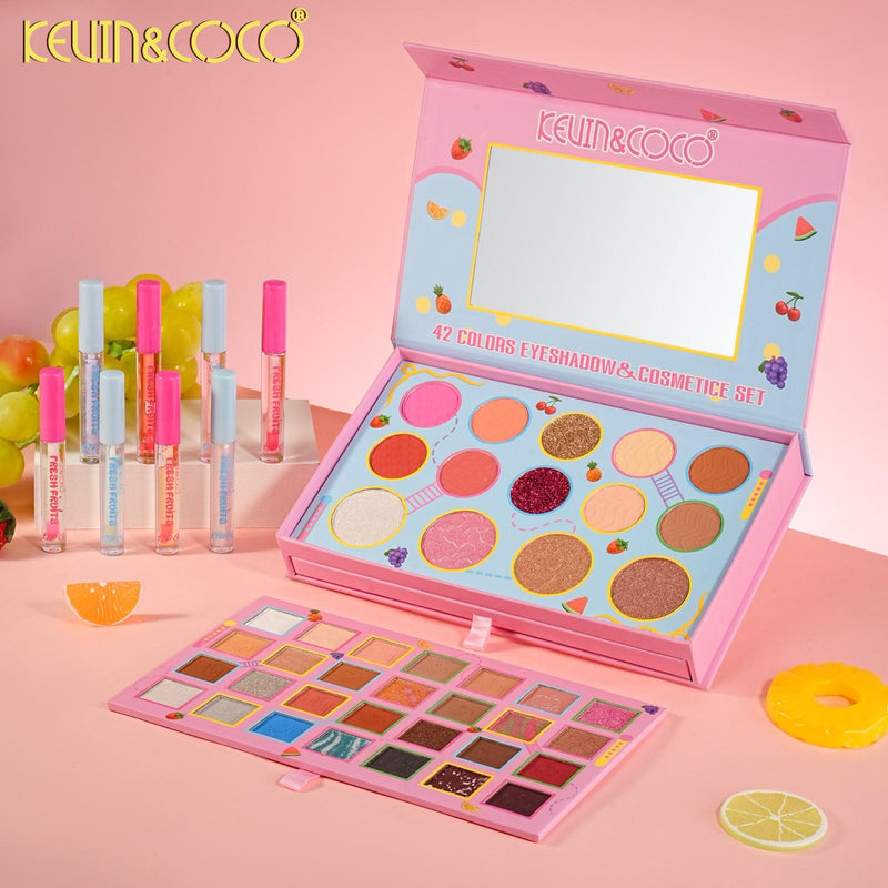 Load image into Gallery viewer, Face-Kevin&amp;Coco Fresh Fruits Cosmetic Set KC1485 ($8.75 each, 4pc bundle)
