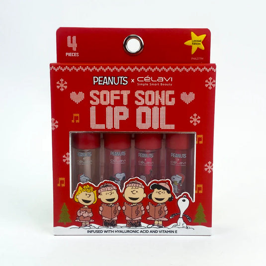 Lips-Celavi x Peanuts Holiday 4pc Lip Oil P46277H ($4 each, 4pc bundle)