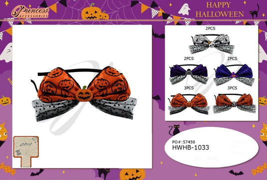 Hair- HALLOWEEN Spooky Scary Headband HWHB-1033 (12pc pack)