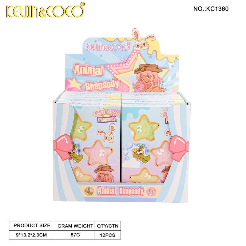 Load image into Gallery viewer, Eyes-Kevin&amp;Coco Animal Rhapsody Cream Eyeshadow KC1360 ($1.75 each, 12pc display)
