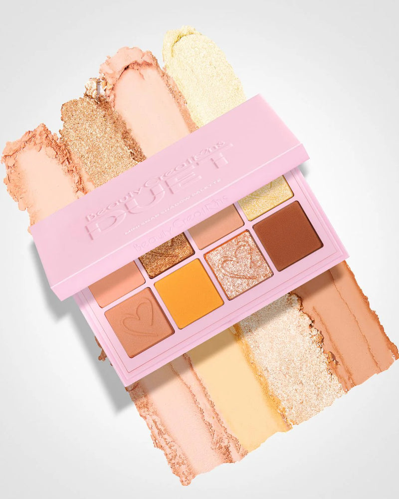 Load image into Gallery viewer, Eyes-Beauty Creations DUET Mini Snap Shadow Palette #DUET-PAL ($4.25 each, 4pc bundle)

