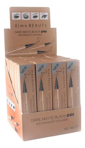 Load image into Gallery viewer, Eyes-Xime Beauty DARE MATTE BLACK 24H eyeliner XB-717 (24pc display, $2 each)
