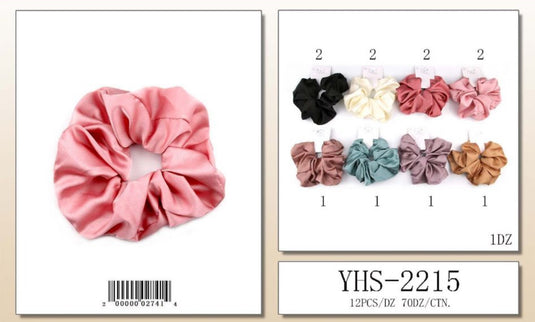 Hair- Silky Hair Scrunchie YHS-2215 (12pc pack)