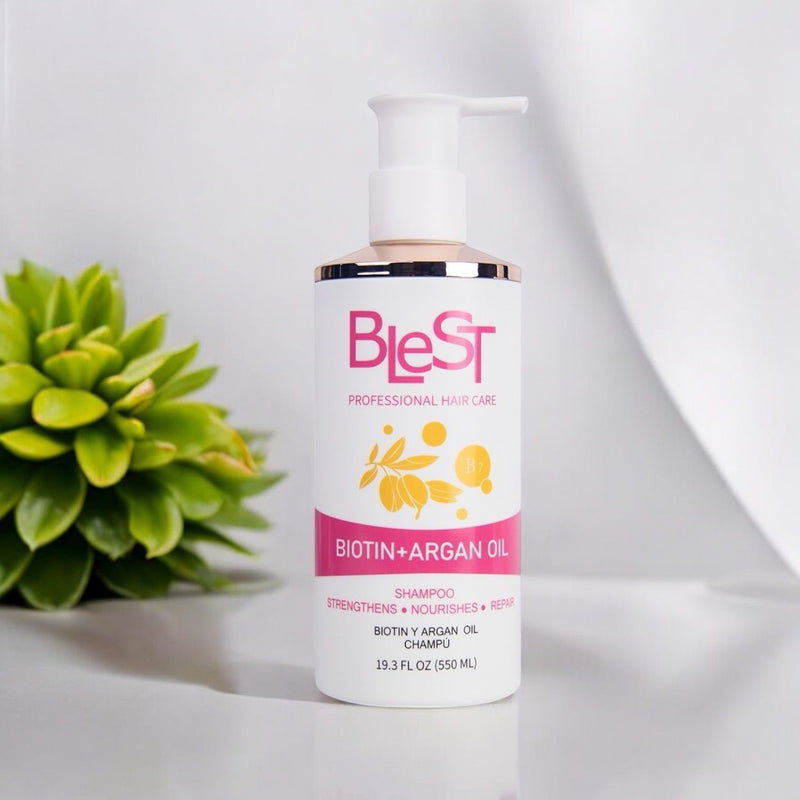 Load image into Gallery viewer, Hair- Blest Biotin + Argan Oil Shampoo HS-07 (4pc bundle, $6.50 each)
