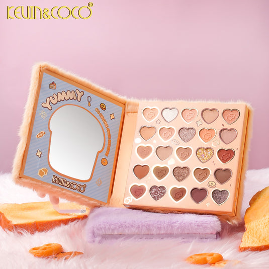 Eyes-Kevin&Coco Plush Bread 64 Colors Eyeshadow Palette KC1635 ($9 each, 6pc bundle)