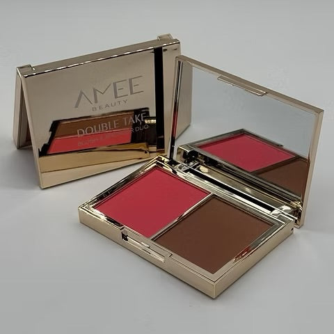 Load image into Gallery viewer, Face-AMEE Beauty Double Take Blush &amp; Bronzer Duo BB01 ($3.25 each, 18pc Display)
