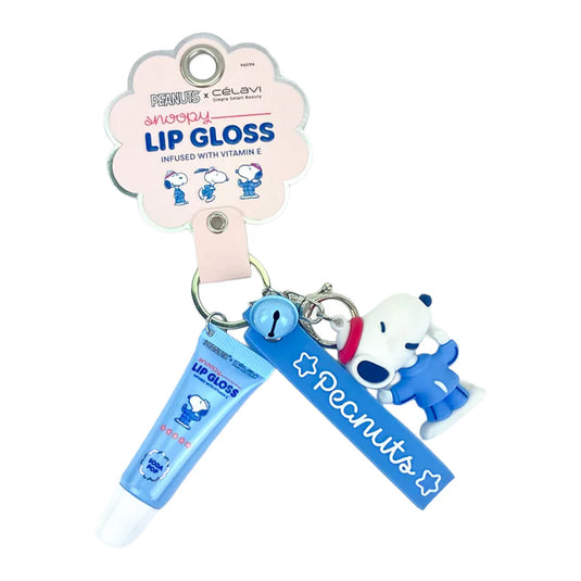 Lips-Celavi Peanuts Lip Gloss With Keychain P60194 ($3 each, 6pc bundle)