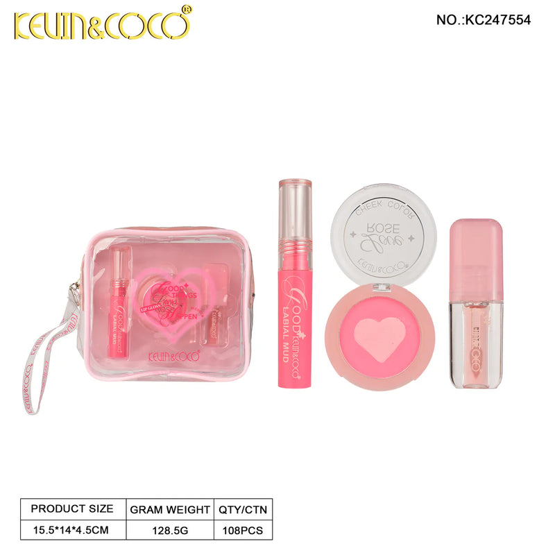 Load image into Gallery viewer, Lips-Kevin&amp;Coco Good Things Will Happen 3pc Bag Kit KC247554 ($3 each, 6pc display)
