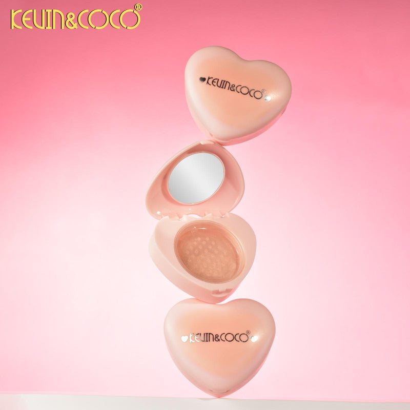 Load image into Gallery viewer, Face-Kevin&amp;Coco Heart Loose Powder KC1008 ($1.85 each, 12pc display)
