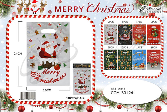 Accessories-Merry Christmas Party Gift Bags CGM-30124 (12pc pack)