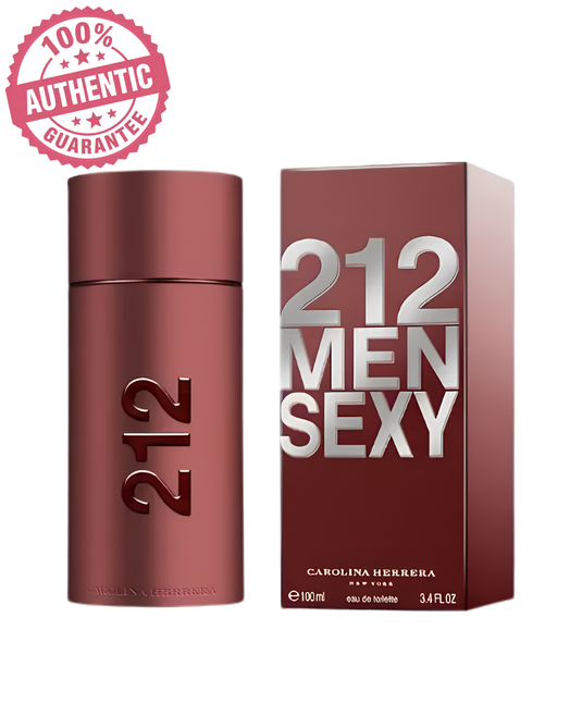 Perfumes- 212 Men Sexy By Carolina Herrera Eau De Toilette 3.4oz/100ml  -100% Authentic