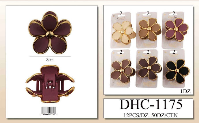Hair-Neutral Colors Jaw Hair Clip DHC-1175 (12pc pack)