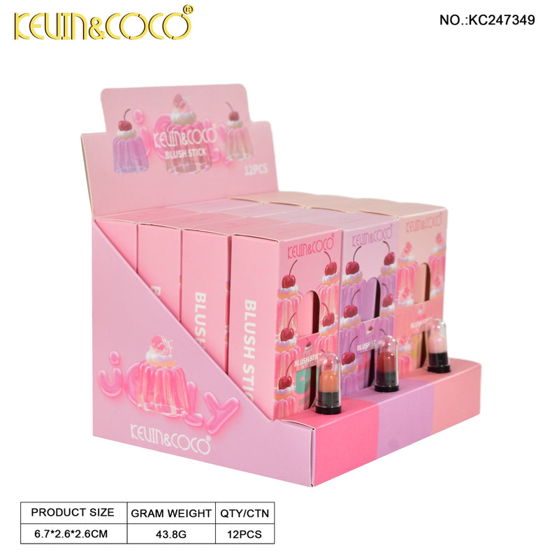 Load image into Gallery viewer, Face-Kevin&amp;Coco Jucy Jelly Blush Stick KC247349 ($1.33 each, 12pcs display)
