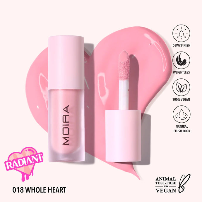 Face- Moira Love Steady Liquid Blush (018,Whole Heart) (3pc Bulk $3.50 each)