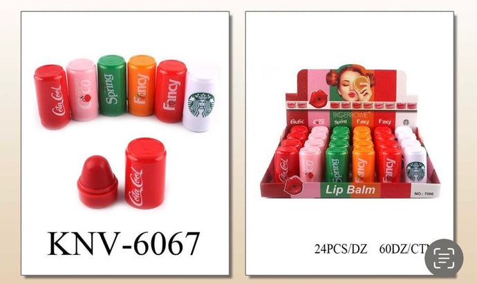 Lips- Sodas Lip Balm KNV-6067 (24pc box)