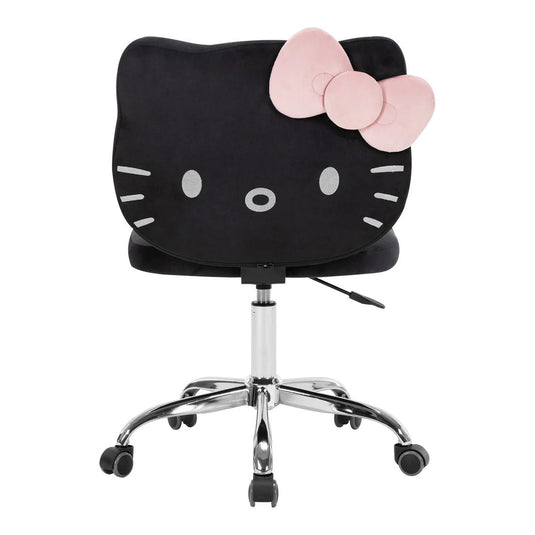 Impressions Hello Kitty Face Swivel Vanity Chair HK229-BLK (1pc)