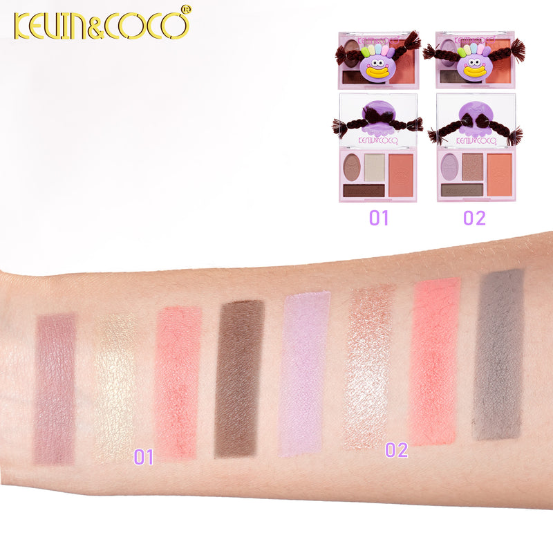 Load image into Gallery viewer, Eyes-Kevin&amp;Coco Rainbow Twisty Brai Purple KC1521 ($1.25 each, 12pc display)
