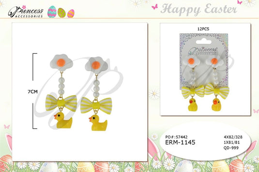 Jewerly-Duck Earrings ERM-1145 (12pc pack)