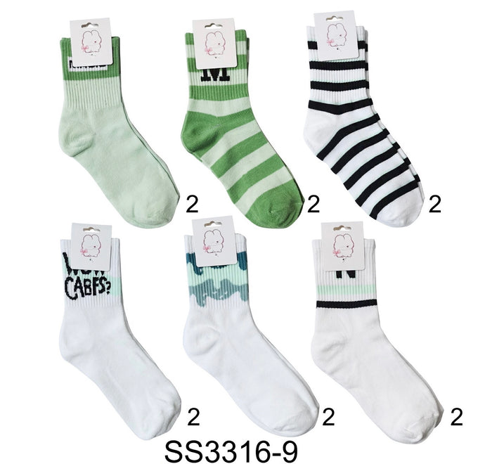 Accessories- Socks SS3316-9 (12pc pack)