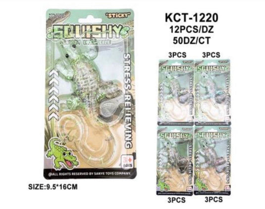 Accessories-Crocodile Stress Relieve Squishy KCT-1220 (12pc pack)