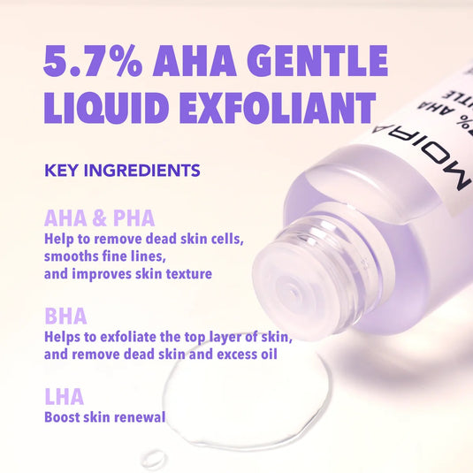 Skincare- MOIRA 5.7% AHA GENTLE EXFOLIANT OCE001 (3pcs bundle, $7.50 each)