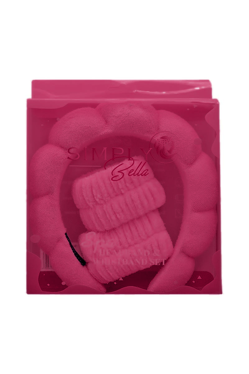 Load image into Gallery viewer, Accessories-Simply Bella Spa Headband and Wristband Set STB0010 ($1.75 each, 12pc Bundle)
