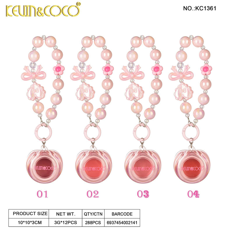 Load image into Gallery viewer, Lips-Kevin&amp;Coco Bubble Berry Lip &amp; Cheek Balm KC1361 ($2 each, 12pc display)
