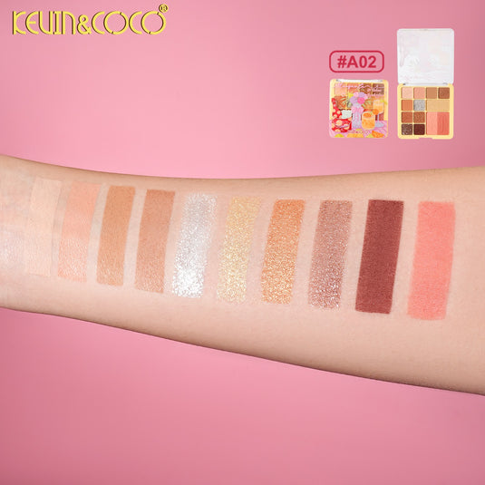 Eyes-Kevin&Coco 12 Color Eyeshadow Palette KC1428 ($2 each, 24pc display)