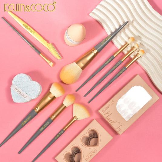 Accessories-Kevin&Coco Perfect Canvas Makeup Tool Kit KC1167-NUDE  ($13 each, 2pc bundle)