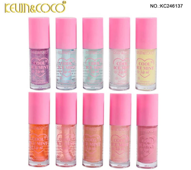 Load image into Gallery viewer, Lips- Kevin&amp;Coco Cool Ice Mint Lip Oil KC246137 (20pc display)
