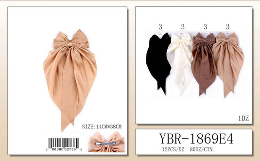Hair-Nude Colors Hair Ribbon YBR-1869E4 (12pc pack)