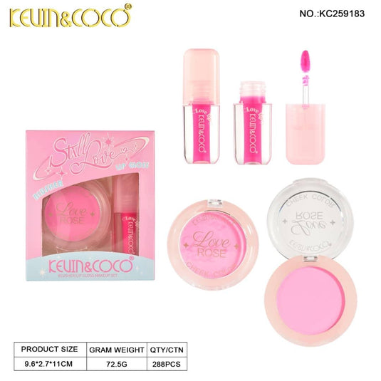 Lips-Kevin&Coco Still Lover Blush & Gloss Set KC259183 ($2.25 each, 12pc display)
