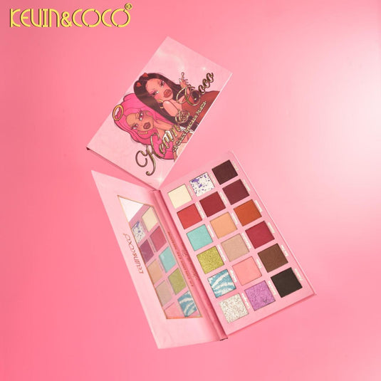 Eyes-Kevin&Coco 18 Color Eyeshadow Palette KC1250 ($3 each, 12pc display)