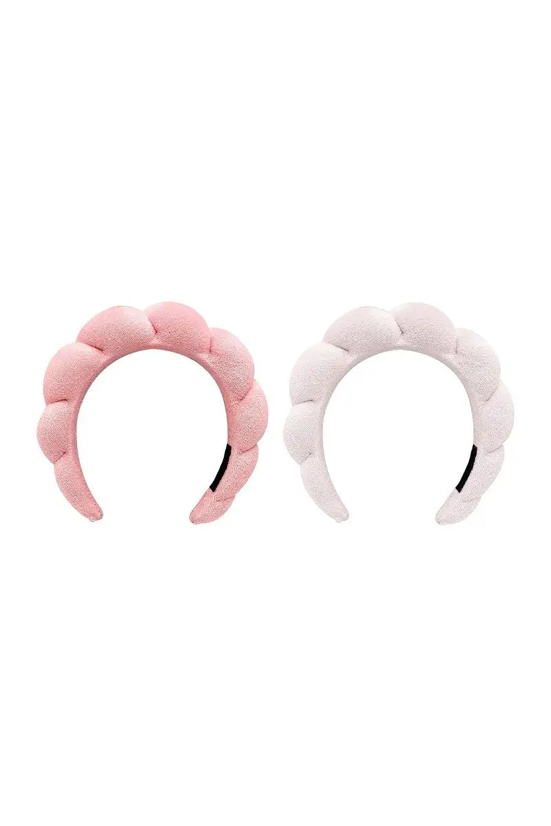 Load image into Gallery viewer, Hair- Celavi 2pc Plushie Spa headband 45576 (6pc bundle, $3 each)
