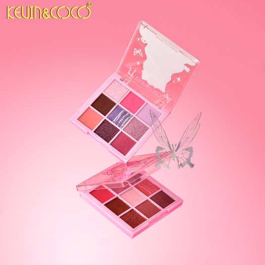 Eyes-Kevin&Coco Romantic Whisper 9 Colors Eyeshadow Palette KC1242 ($1.25 each, 12pc Display)