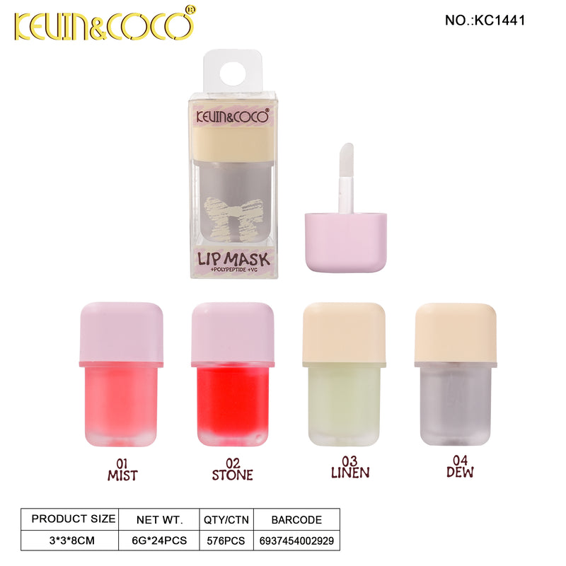 Load image into Gallery viewer, Lips-Kevin&amp;Coco Bow Lip Mask KC1441 ($0.79 each, 24pc display)
