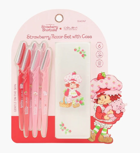 Face-Strawberry Shortcake Razor Set With Case SS45747 ($4 each, 6pcs pack)