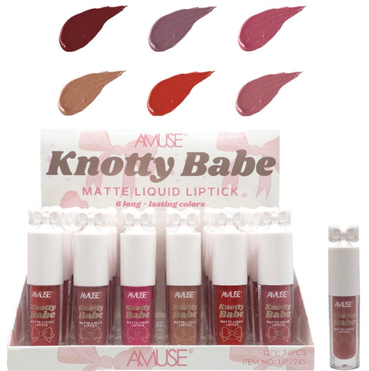 Lips-Amuse Knotty Babe Matte Liquid Lipstick LIP2245 ($1 each, 24pc display)