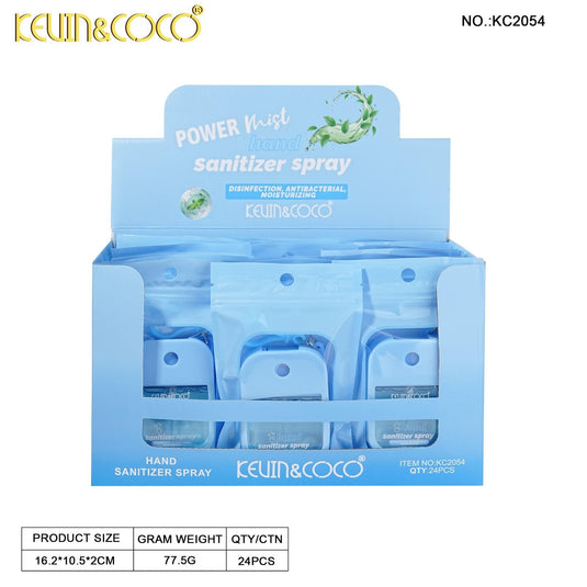 Novelties-Kevin&Coco Hand Sanitizer Spray ($1.50 each, 24pc display)
