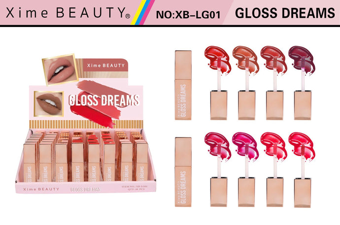 Lips- Xime Gloss Dreams XB-LG01 (48pc display,$2.75 each)