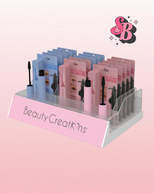 ***Pre-Order***Eyes-Beauty Creations Eyeconic Mascara Acrylic Display BCM-NTD (24pc display + 2 Testers)