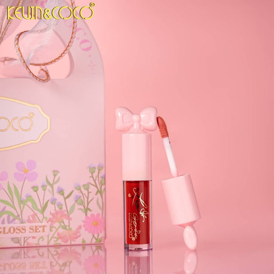 Lips-Kevin&Coco Ribbon 4 Colors Lip Gloss Set KC1586 ($3 each, 6pc display)