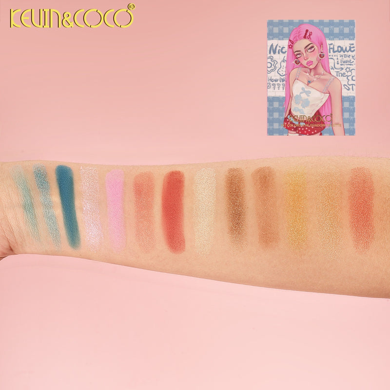 Load image into Gallery viewer, Eyes-Kevin&amp;Coco 117-Colors Face Palette KC1409 ($8 each, 4pc bundle)

